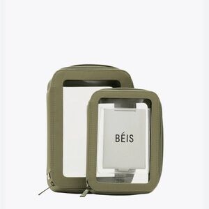Beis In-Flight Cosmetic Set in Olive Green SOLD OUT unboxed but never used